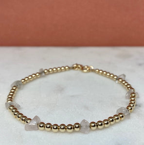 Gold Filled Beaded Eternal Love Bracelet