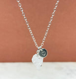 Sterling Silver Eternal Love Single Stone Necklace