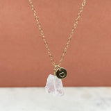 Gold Filled Eternal Love Single Stone Necklace