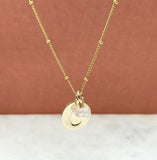Gold Filled Eternal Love Initial Necklace
