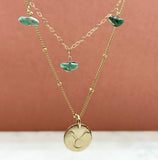 Gold Filled Drop Birthstone Zodiac Necklace Set