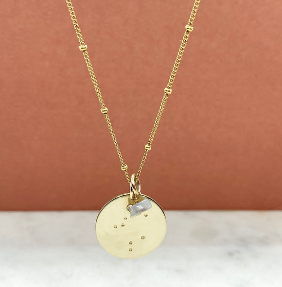 Gold Filled Birthstone Constellation Necklace