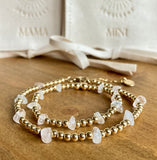 Gold Filled Beaded Mama & Mini Bracelet Set