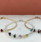 Gold Filled Beaded Friendship or Family Bracelet