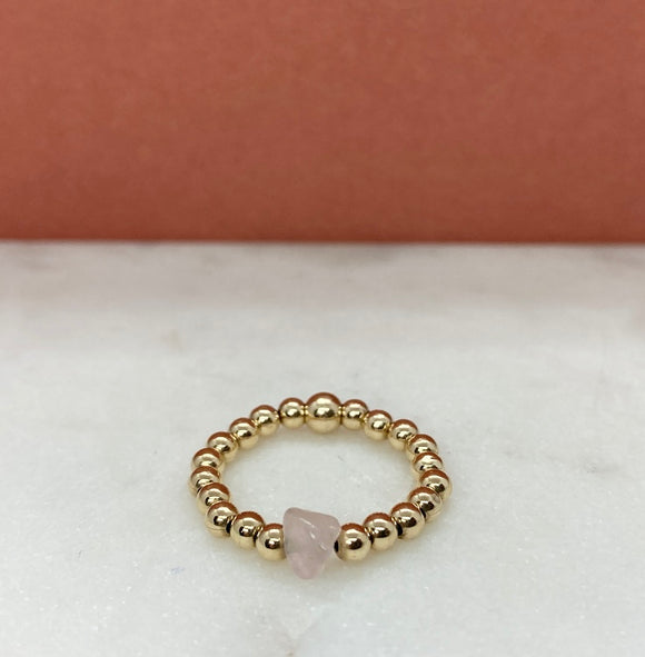 Gold Filled Beaded Eternal Love Ring
