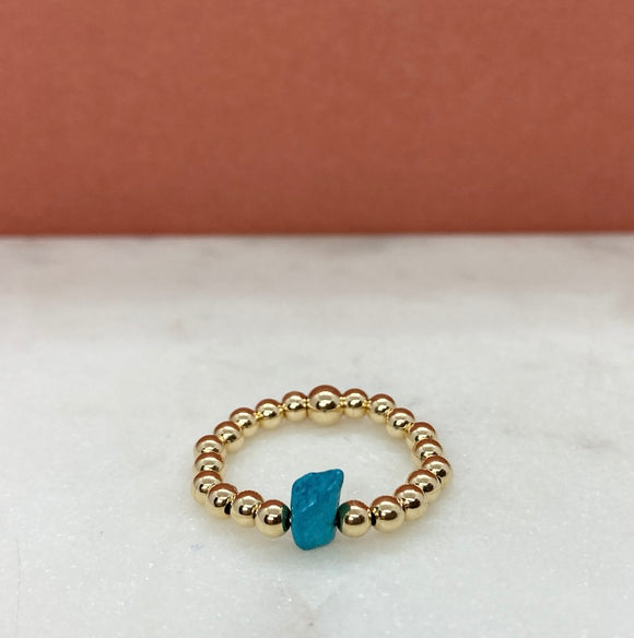 Gold Filled Beaded Birthstone Ring