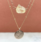 Rose Gold Filled Single Birthstone Zodiac Necklace Set