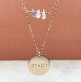 Rose Gold Filled True Love Necklace Set