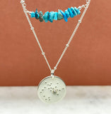 Sterling Silver Multi Birthstone Constellation Necklace Set