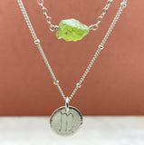 Sterling Silver Single Birthstone Zodiac Necklace Set